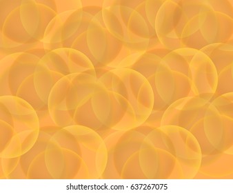 Abstract Sparkling Bokeh on Orange Holiday Background. Vector Illustration.