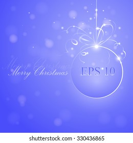 Abstract sparkling Christmas ball,vector eps 10
