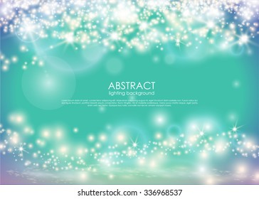 Abstract sparkling light glow background. Christmas shiny wallpaper.