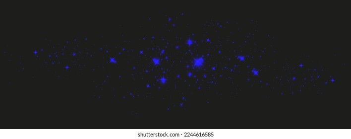 Abstract sparkling shiny texture. Shiny particle effect. shiny trail of space star dust from shiny particles on a dark background.