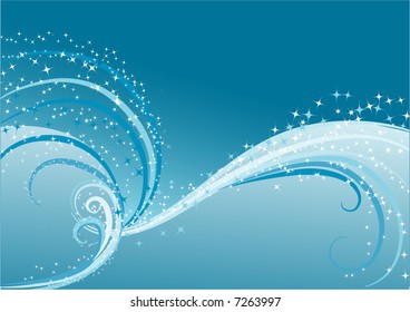 Abstract sparkling stars