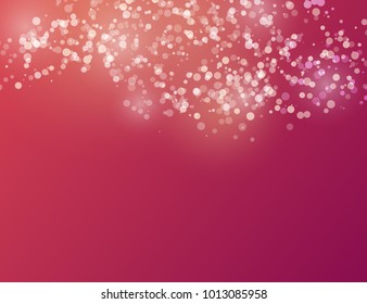 Abstract Sparkling Stars Holiday Background bokeh effect with space for your text. Vector Illustration.