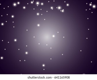 Abstract Sparkling Stars Holiday Background bokeh effect. Vector Illustration.