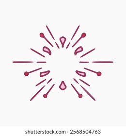abstract sparkling vector design on white background