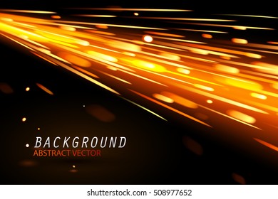 Abstract of Sparks glow special effect and background, vector art and illustration.