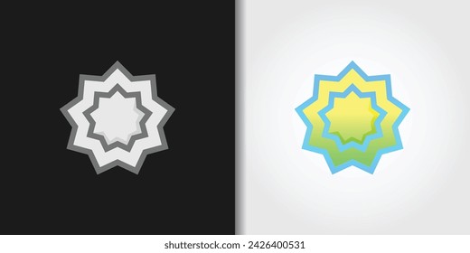 abstract sparks logo set vector