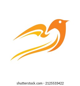 abstract sparrow for icon and logo