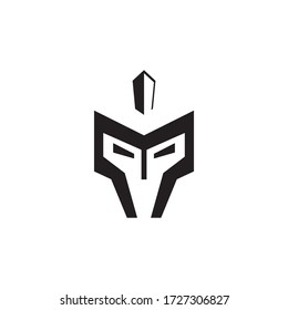 Abstract spartan logo template vector icon design