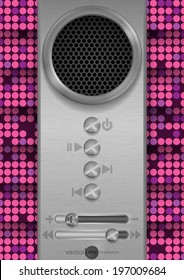 Abstract Speaker Concept Design. Vector Illustration. Eps 10.