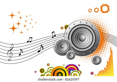 abstract speakers background