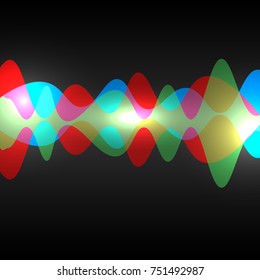 Abstract speaking sound wave