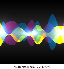 Abstract speaking sound wave