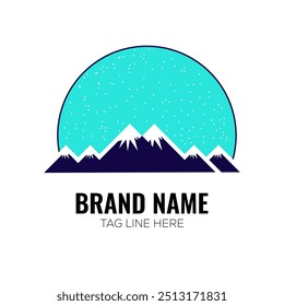 Abstractas diseño especial del logotipo de la montaña