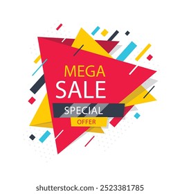 abstract special offer promotion banner. sale background