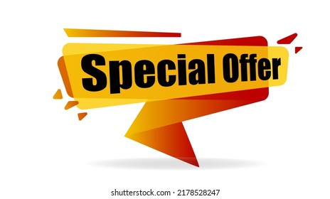 Abstract Special offer Sales Banner Tag, price tag vector format