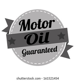 abstract special oil label on white background