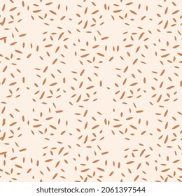 Abstract speckles seamless pattern in boho style