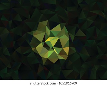 Abstract  spectacular low poly beautiful floral mosaic background.