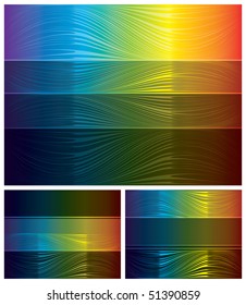 Abstract spectrum backgrounds set