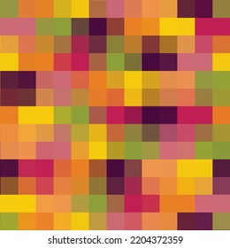 Abstract spectrum colorful bottom mosaic with white copy space.