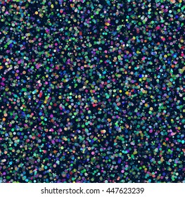 Abstract spectrum dots on dark background seamless pattern