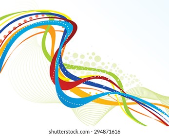 abstract spectrum line wave background vector illustration