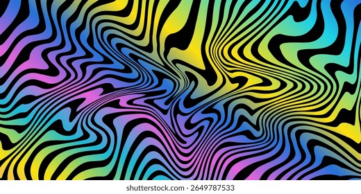 Abstract spectrum waves seamless pattern