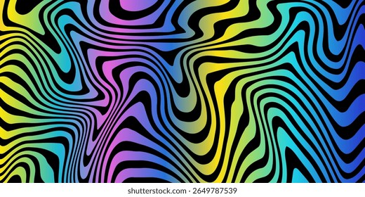 Abstract spectrum waves seamless pattern