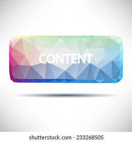 Abstract speech balloons or talk bubbles of triangles. Rectangle art creative concept