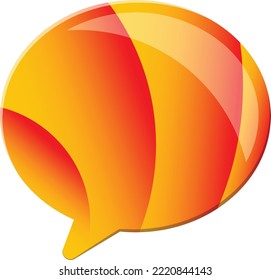 Abstrakte Sprachkasten-Logo-Illustration im trendigen und minimalen Stil einzeln auf Hintergrund