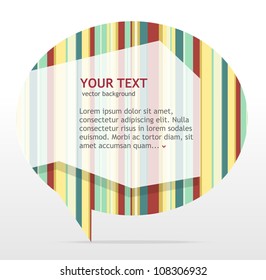 Abstract speech bubble