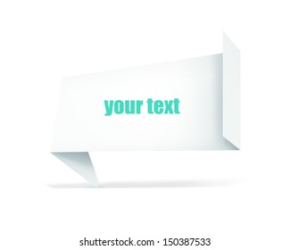 Abstract speech bubble 