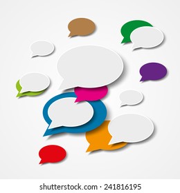 Abstract Speech Bubble Background