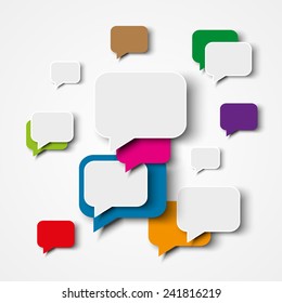 Abstract Speech Bubble Background