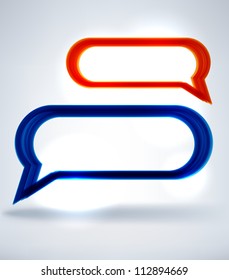 Abstract speech bubble background, EPS10 vector