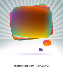 Abstract speech bubble background.  + EPS8 vector file
