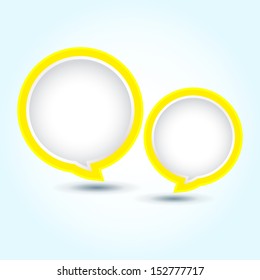 Abstract speech bubble / Colorful glossy speech bubble / Vector speech bubble ( vector background ) EPS 10 