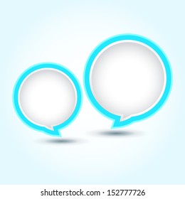 Abstract speech bubble / Colorful glossy speech bubble / Vector speech bubble ( vector background ) EPS 10 