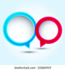 Abstract speech bubble / Colorful glossy speech bubble / Vector speech bubble ( vector background ) EPS 10 