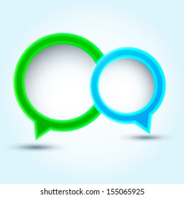 Abstract speech bubble / Colorful glossy speech bubble / Vector speech bubble ( vector background ) EPS 10 