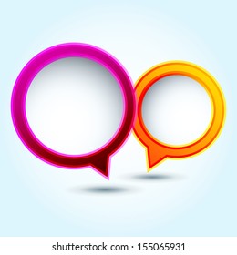 Abstract speech bubble / Colorful glossy speech bubble / Vector speech bubble ( vector background ) EPS 10 