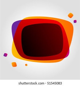 Abstract speech bubble colorful vector background