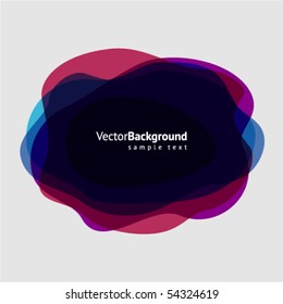 Abstract speech bubble colorful vector background