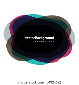 Abstract speech bubble colorful vector background