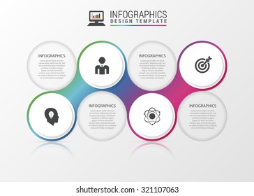Abstract speech bubble infographic. Modern design template. Vector illustration
