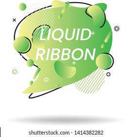 abstract of speech bubble liquid graphic design with variation of memphis character