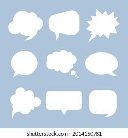 abstract speech bubble logo design template. set of speech bubble icon.