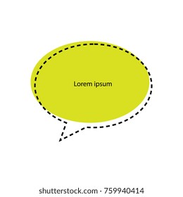 Abstract Speech Bubble Text Box