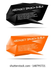 abstract speech bubble vector