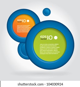 Abstract speech bubble vector background